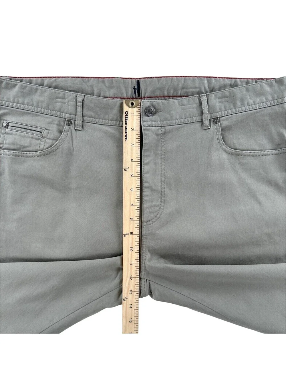 Johnnie-O Sawyer Taupe Stretch Casual Pants 38 x 34